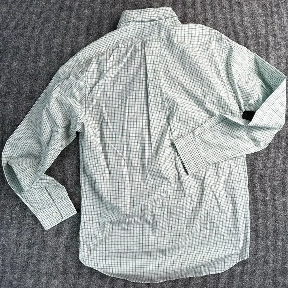 Vineyard Vines Slim Fit Murray Shirt Men's M Green Blue Plaid Cotton Button Down - Picture 2 of 8